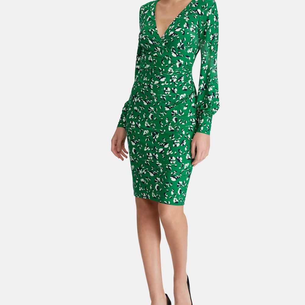 Lauren Ralph Lauren Floral Print Jersey Dress